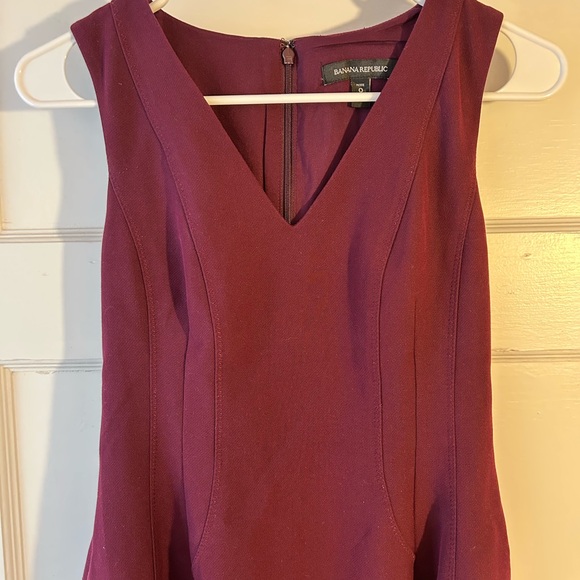 Banana Republic Deep Burgundy Mini Dress - Picture 2 of 8